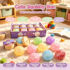 Colorful Simulated Dumpling Squishy Blind Box Relaxing Relieve Anxiety Antistress Enhance Happiness Rebound Squeeze Reliever Toy