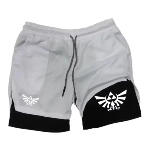 Zelda Themed Men's 5-Inch Workout Shorts | Quick Dry Loose Fit for Basketball, Running & CasualZY0077 Wear