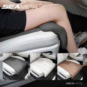 SEAMETAL Car Seat Cushion with Leg Support Universal Car Seat Protection Cover with Extension Leg Rest Padding Relieve Fatigue