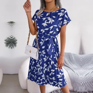 Blue Leaf Print