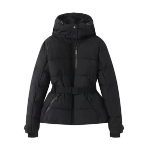 Belted Hooded Padded Jacket