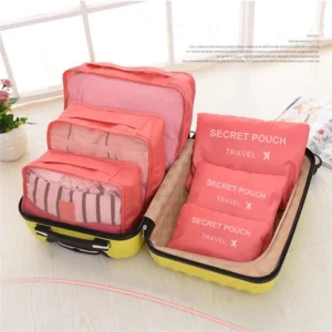 Six-Piece Travel Packing Organizer Set