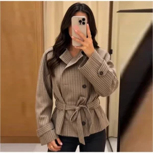 Brown And Neutral Checks