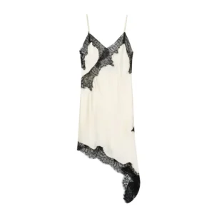 Ivory With Black Lace
