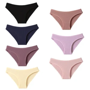 Seven-Pack Ribbed Cotton-Blend Briefs