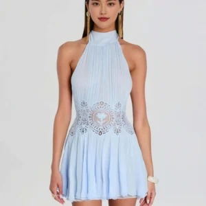 Light Blue With Blue Lace