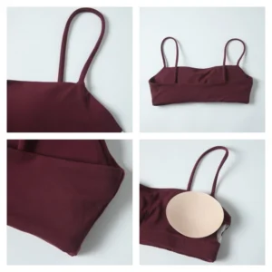 Strappy Active Top and Pocket Shorts or Flared Trouser Set