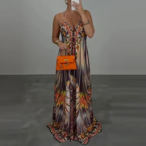 Black And Orange Botanical