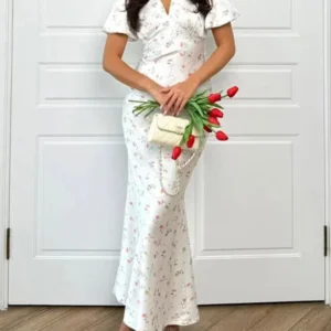 White-ground Floral