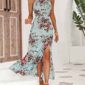 Pale Blue Floral