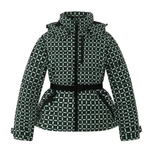 Green Geometric Print