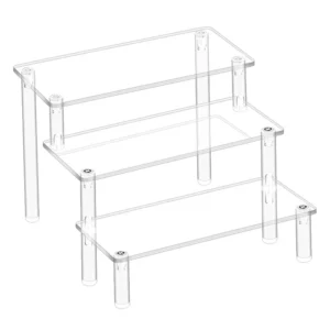 Clear Tiered Desktop Display Stand