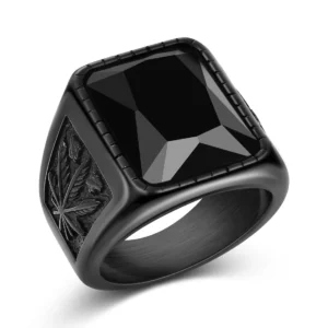 Black Stone Ring