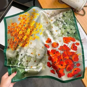 Green Orange Flowers