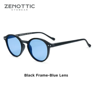 Black frame, light blue lenses / إطار أسود وعدسات زرقاء فاتحة