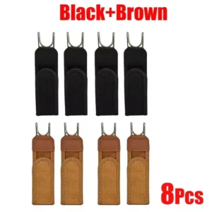 Black Brown 8pcs