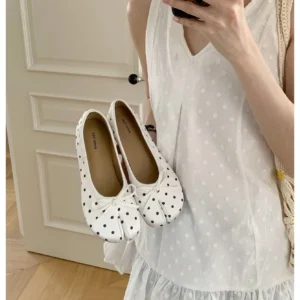White Polka Dot