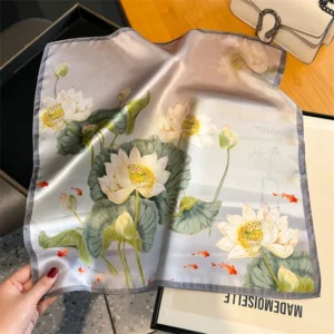 Lotus Flowers And Koi