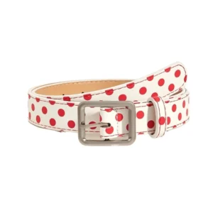 White With Red Dots