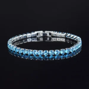 Coloured Cubic Zirconia Tennis Bracelet