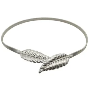 Silver-tone Feathers