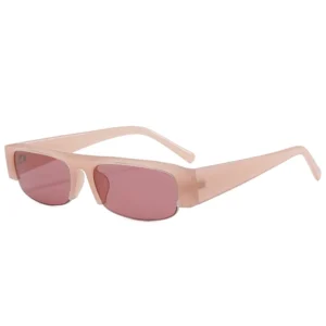 Translucent pink frame, purple lenses / إطار وردي شفاف وعدسات بنفسجية