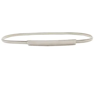 Slim Stretch Metal Dress Belt in Decorative Designs