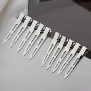 Metal Sectioning Hair Clips — Pack of 10