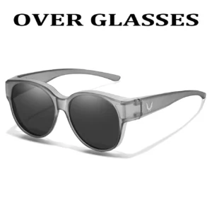 Grey frame, dark lenses / إطار رمادي وعدسات داكنة