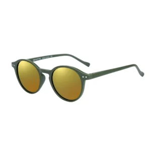 Green frame, green-gold mirror lenses / إطار أخضر وعدسات خضراء ذهبية عاكسة
