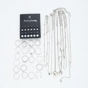 51-Piece Silver-Tone Mixed Jewellery Set