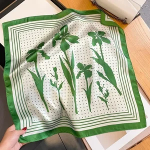 Green Iris And Dots