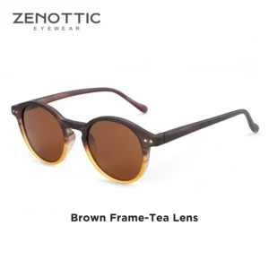 Brown two-tone frame, brown lenses / إطار بني ثنائي اللون وعدسات بنية