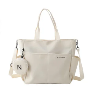 Pocketed Everyday Tote with Round Pouch
