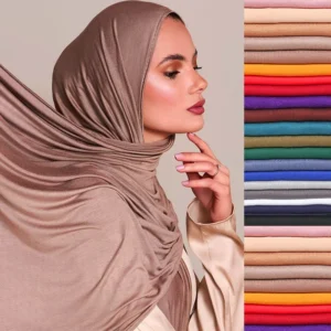 Plain Modal Jersey Hijab Scarf — 170 × 60 cm