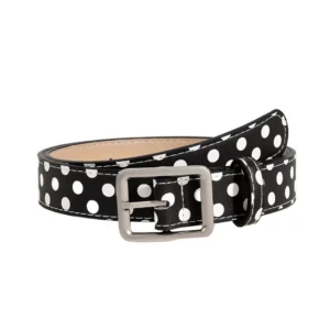 Printed PU Belt with Rectangular Pin Buckle