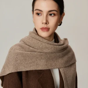 Plain Knitted Triangle Scarf