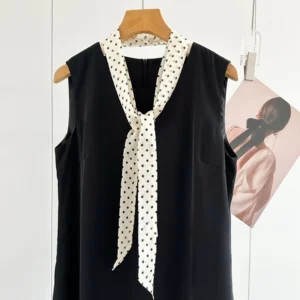 Printed Skinny Ribbon Scarf