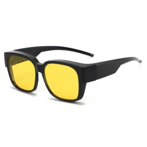 Black frame, yellow lenses / إطار أسود وعدسات صفراء