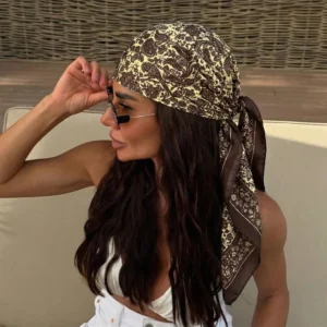 Brown Floral Print