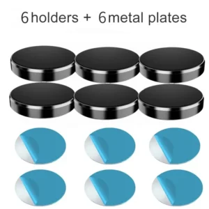 6pcs Black