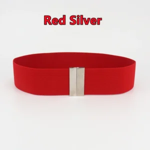 Red, silver-tone clasp / أحمر بقفل فضي اللون