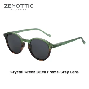 Green two-tone frame, grey lenses / إطار أخضر ثنائي اللون وعدسات رمادية