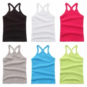 Girls' Cotton Top – Sleeveless
