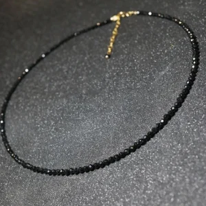 Fine Faceted-Bead Choker Necklace