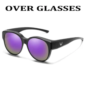 Black frame, purple mirror lenses / إطار أسود وعدسات بنفسجية عاكسة