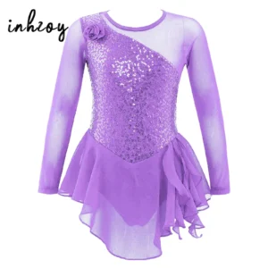 Girls' Polyester Dress – Long Sleeve