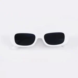 White frame, dark lenses / إطار أبيض وعدسات داكنة
