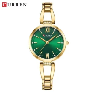 Slim Open-Link Bracelet Watch with Roman Accents