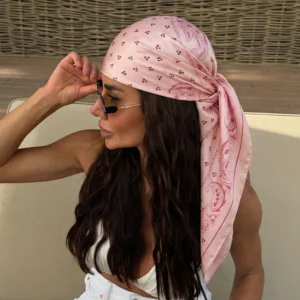 Pink Bandana Print